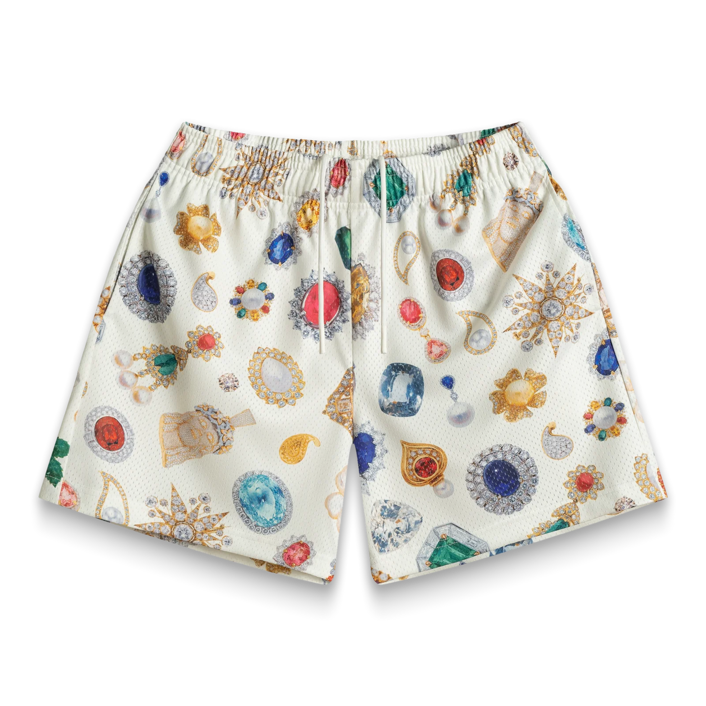 White Jewel Shorts
