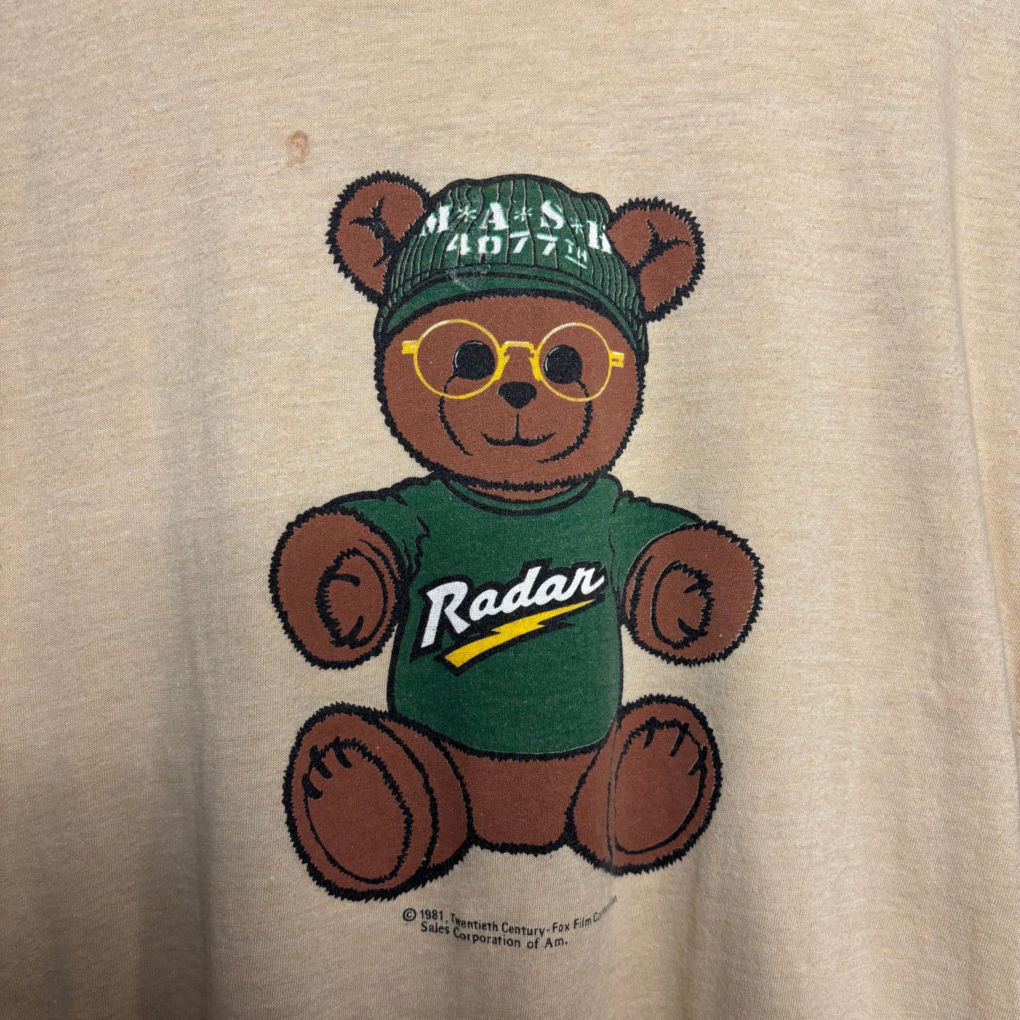 1981 Radar Teddy Bear Mash