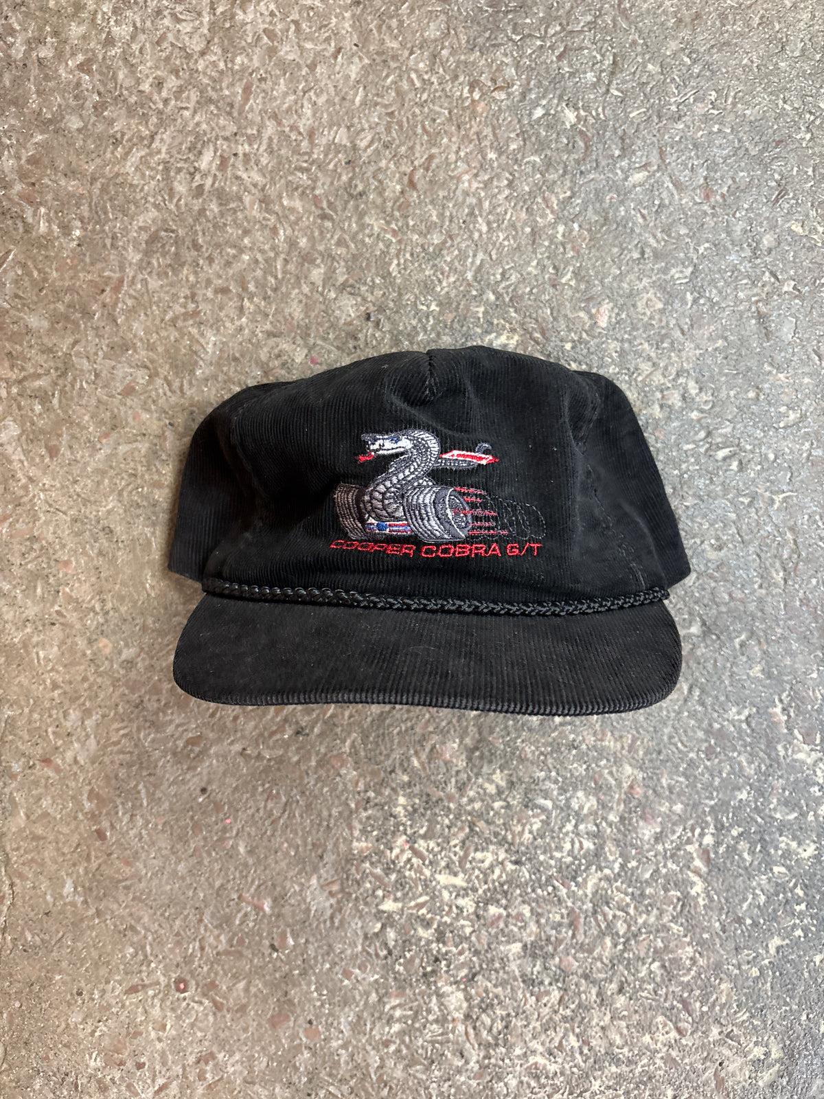 vtg Cooper Cobra Cordurory Hat