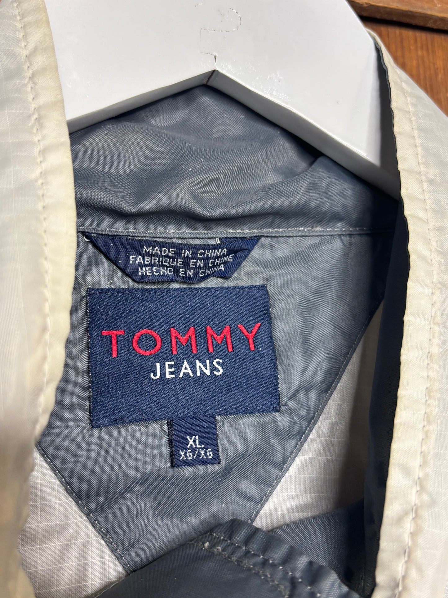 1990's Tommy Jeans White Windbreaker