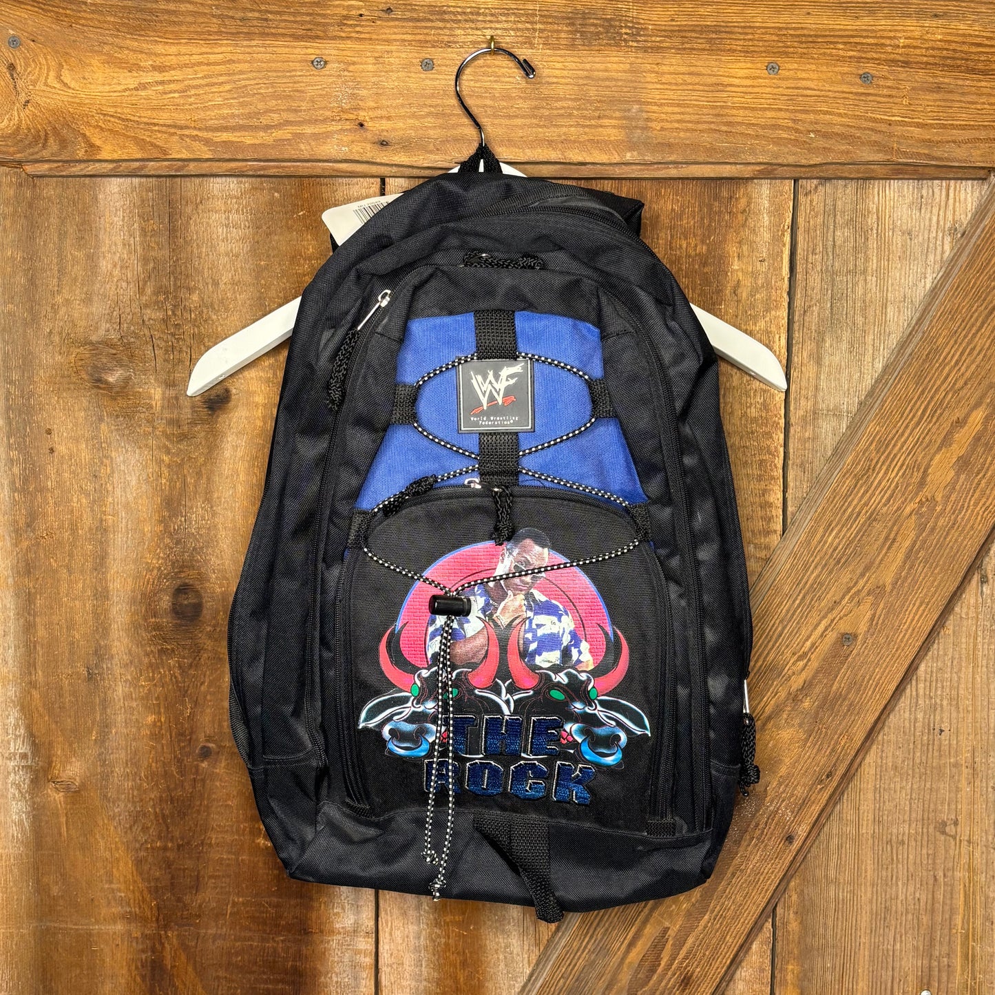 vtg WWF The Rock Backpack