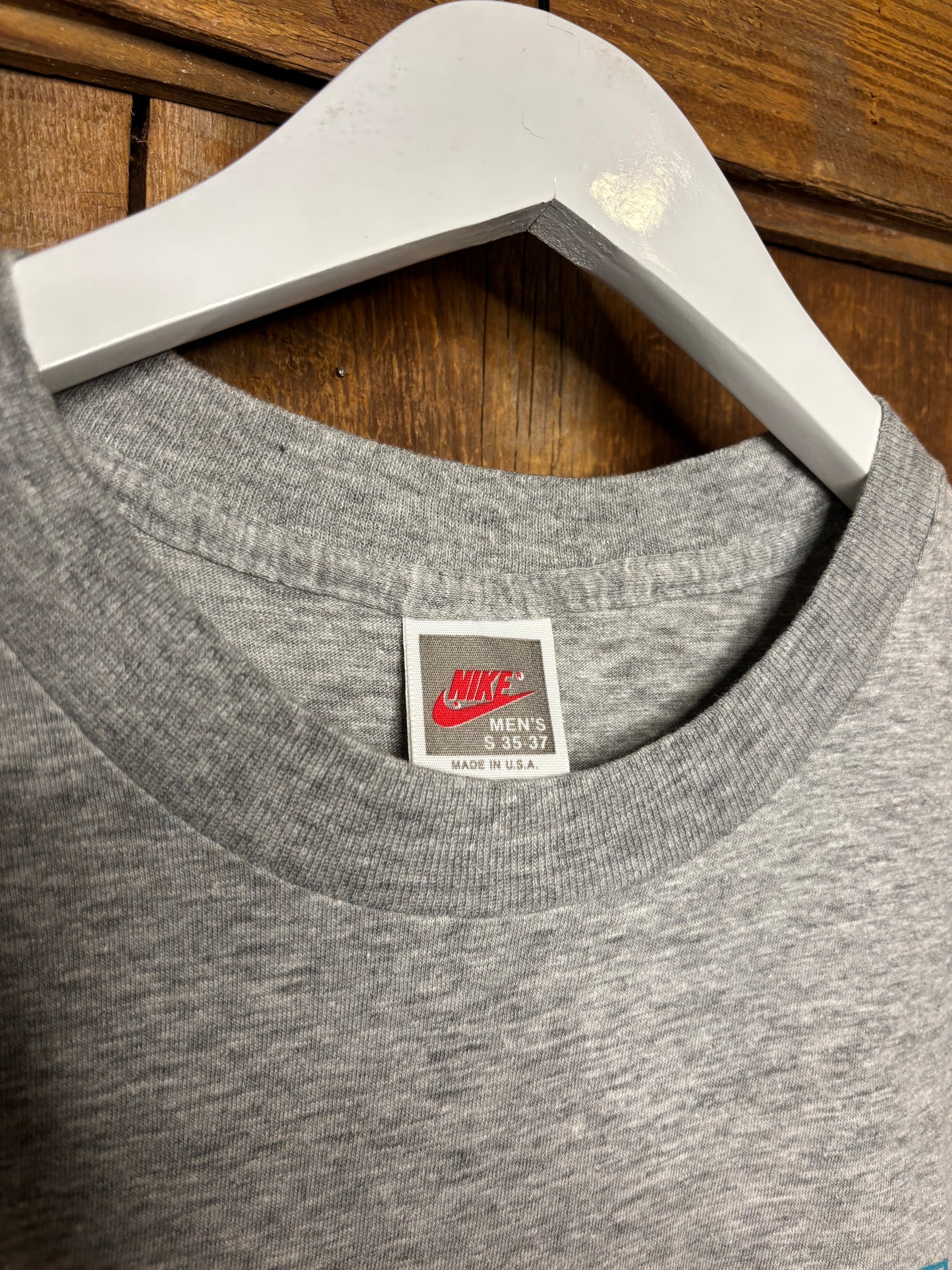 80's Nike Block Logo Grey S