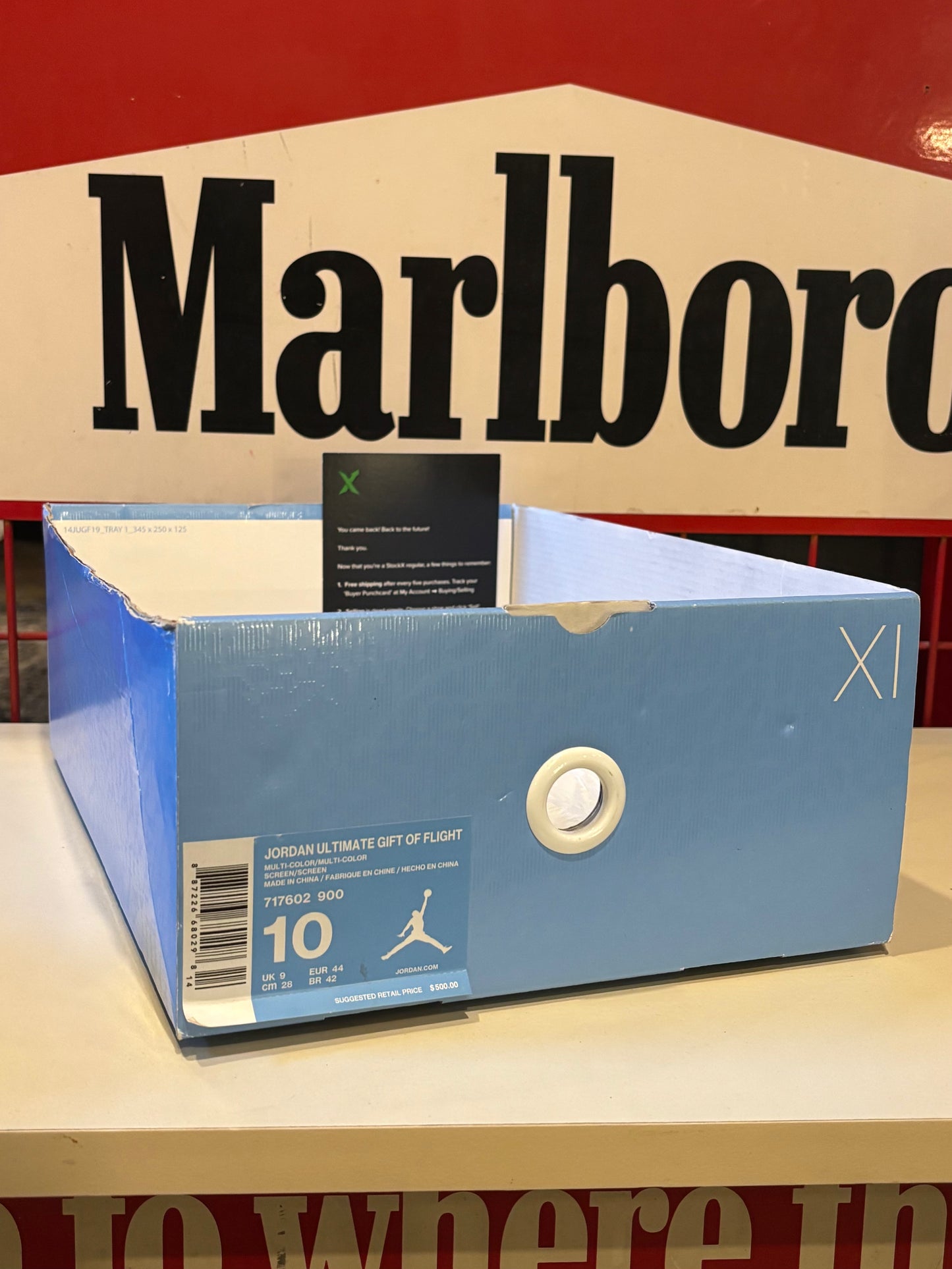 Jordan 11 Gift of Flight Used Dam Box