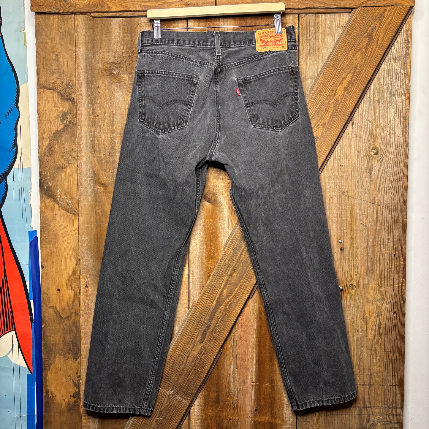 y2k Levis 505 Grey 34 x 32