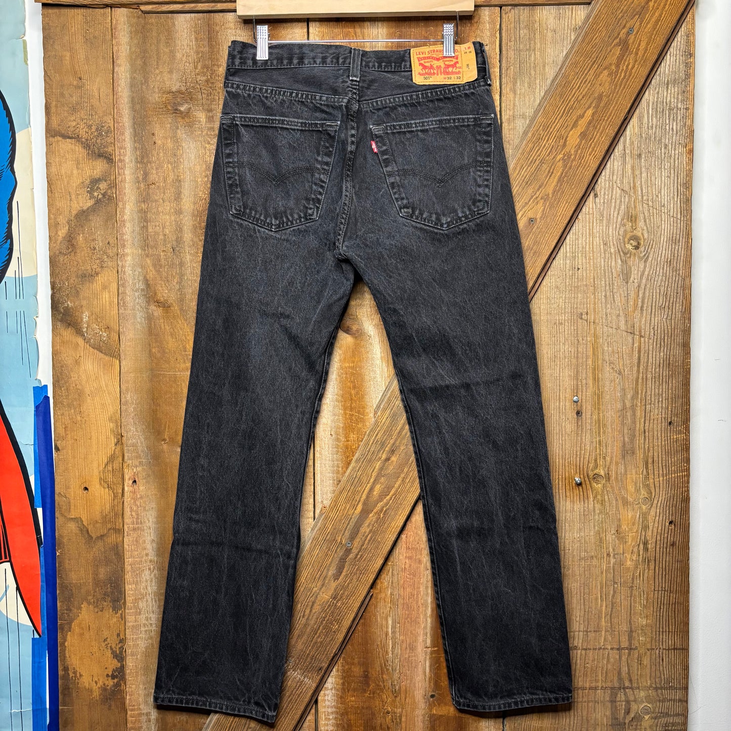 y2k Levis 501 Black 32 x 32