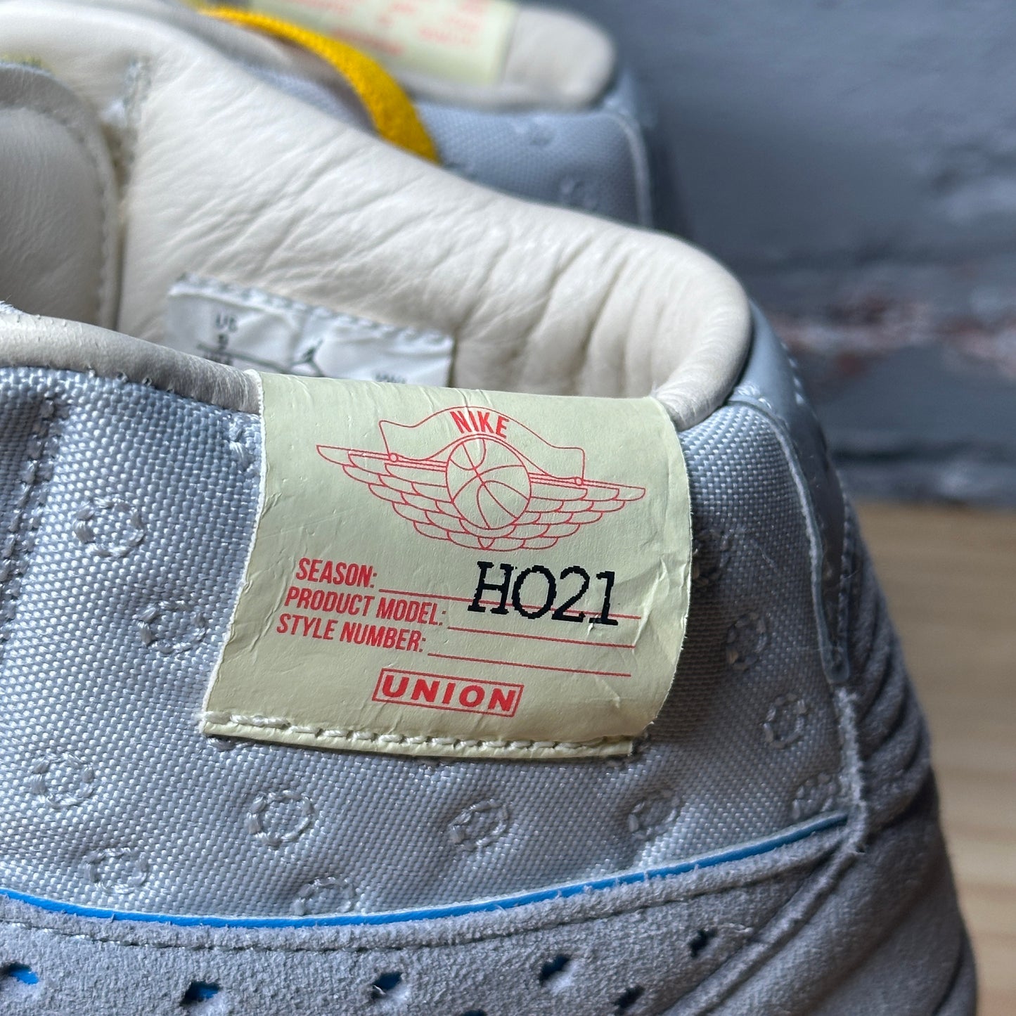 Jodan 2 Union Grey Fog Used