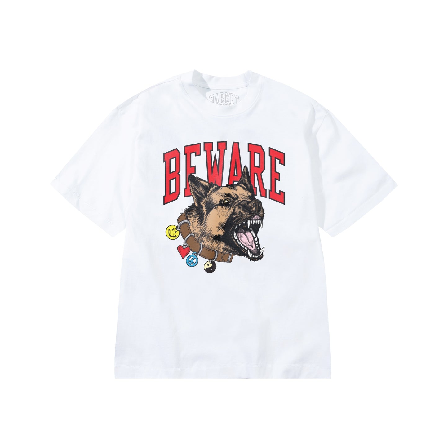Smiley Beware My Collar T-Shirt