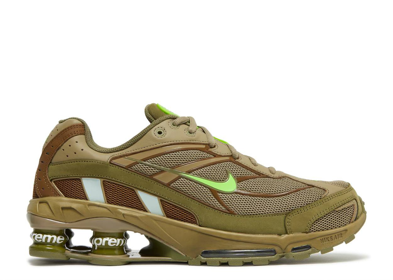 Nike X Supreme Shox Ride 2 Olive Sz 8 DS