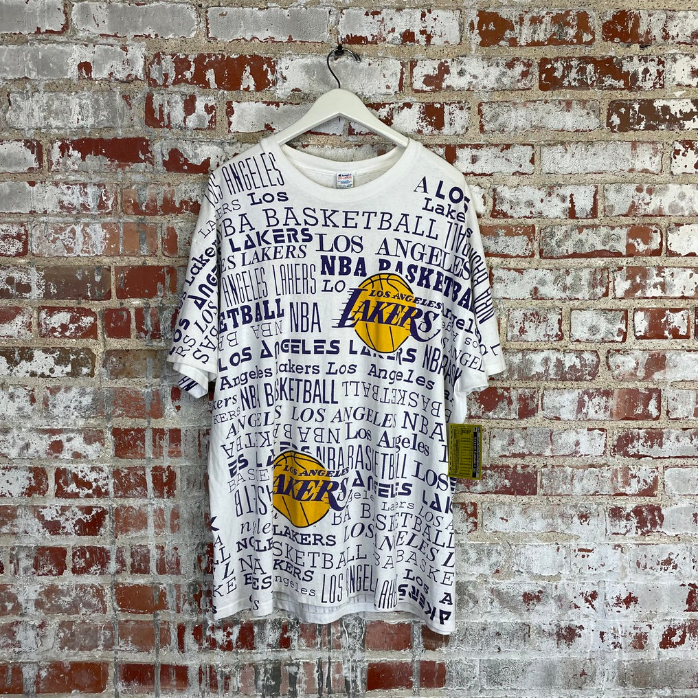vtg Lakers Champion AOP Tee XXL