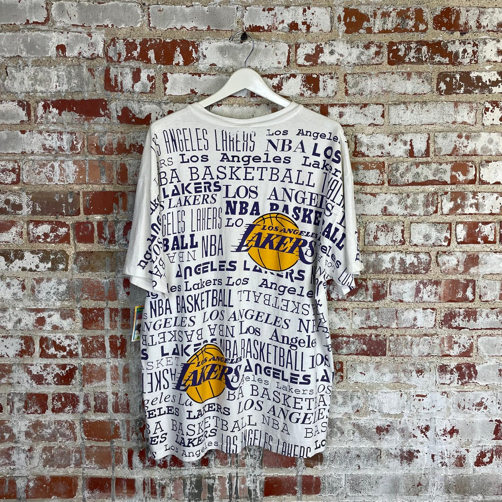 vtg Lakers Champion AOP Tee XXL