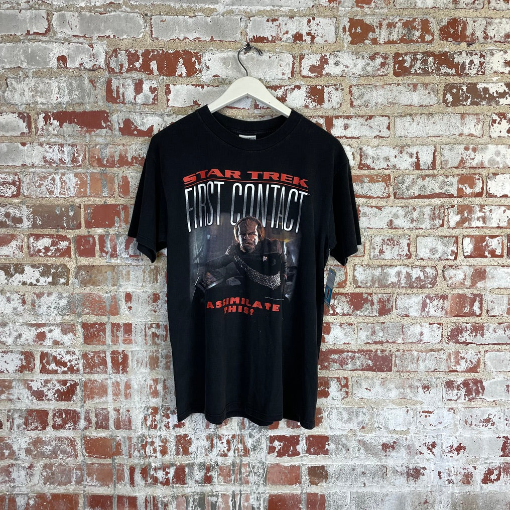 vtg 96' Star Trek First Contact Tee L