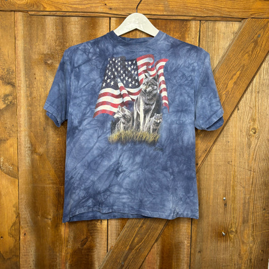 2000 Wolf American Flag Tie Dye