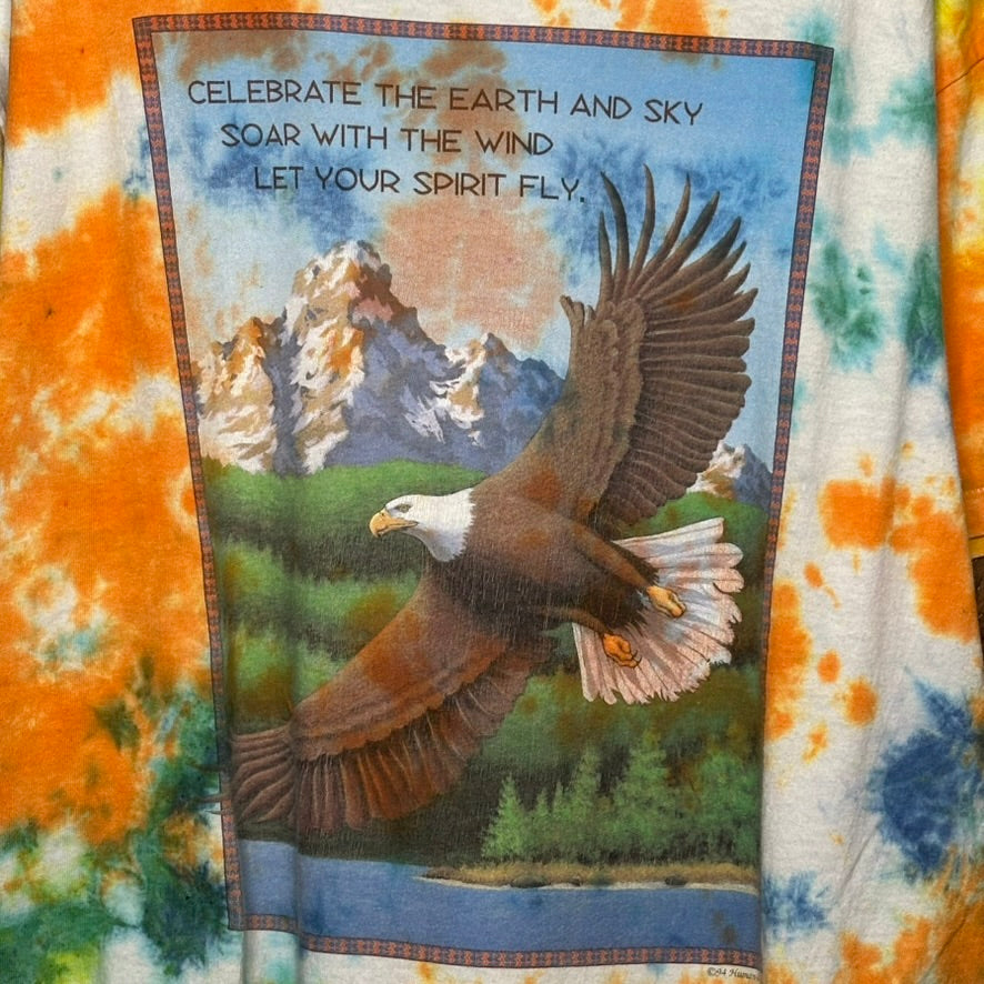 1994 Human-I-Tees Eagle Tie Dye