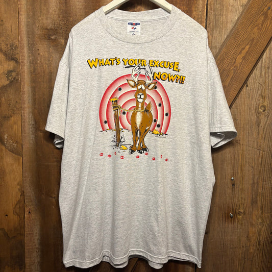 vtg Whats Your Excuse Now Tee XXL
