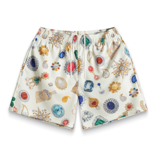 White Jewel Shorts