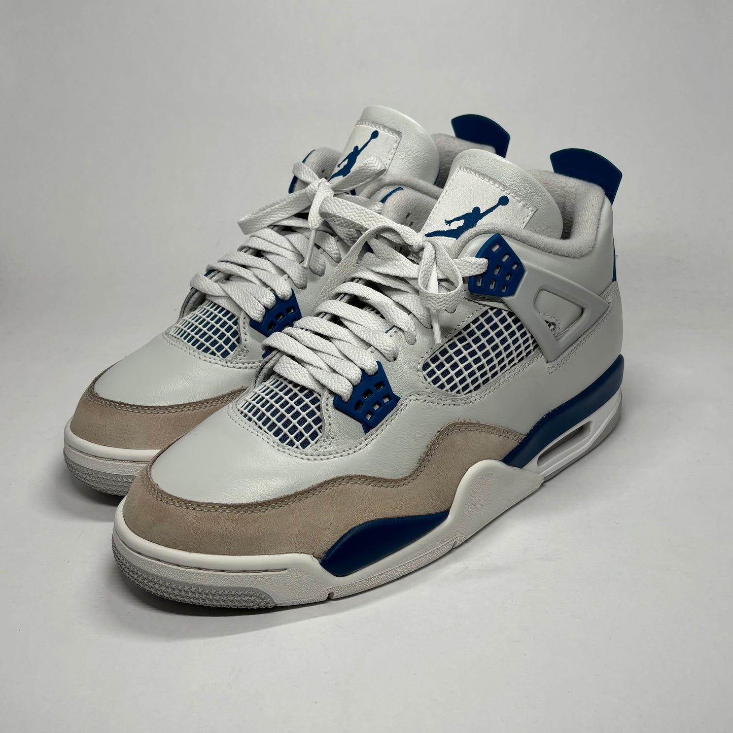 Jordan 4 Military Blue White Used