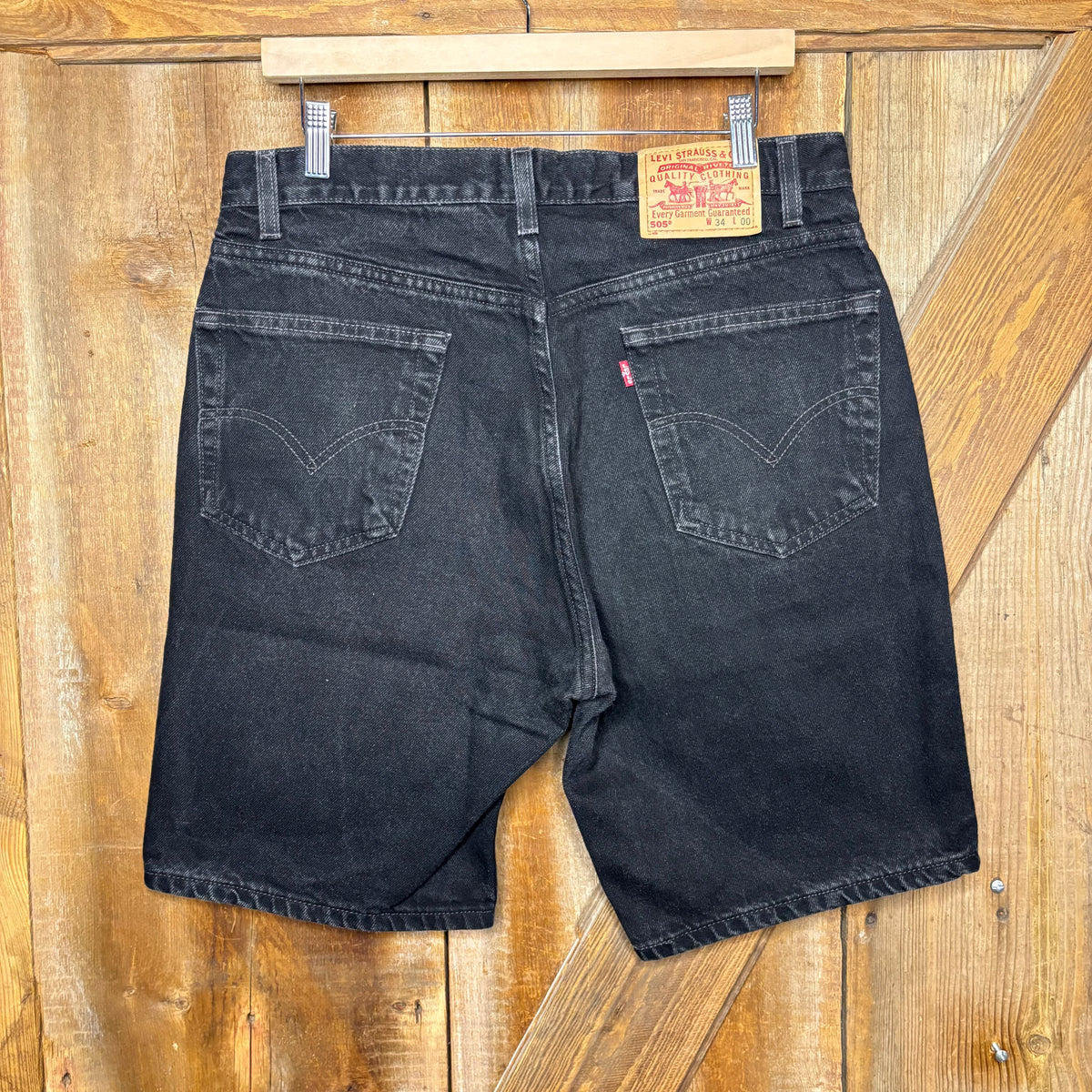 Levis Black Denim Jorts