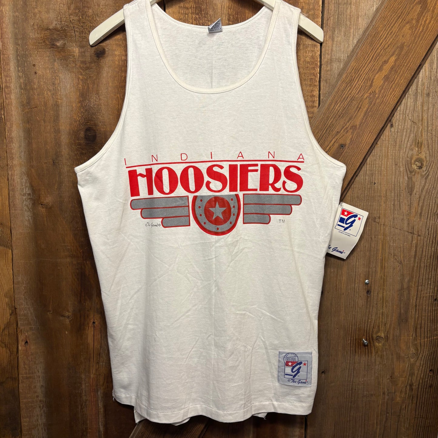 vtg 87' Indiana Hoosiers Tank XL