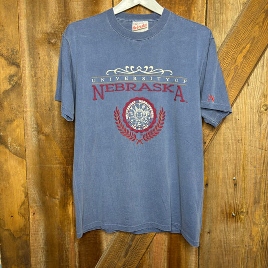 1990s Uni Nebraska Logo Puff Print