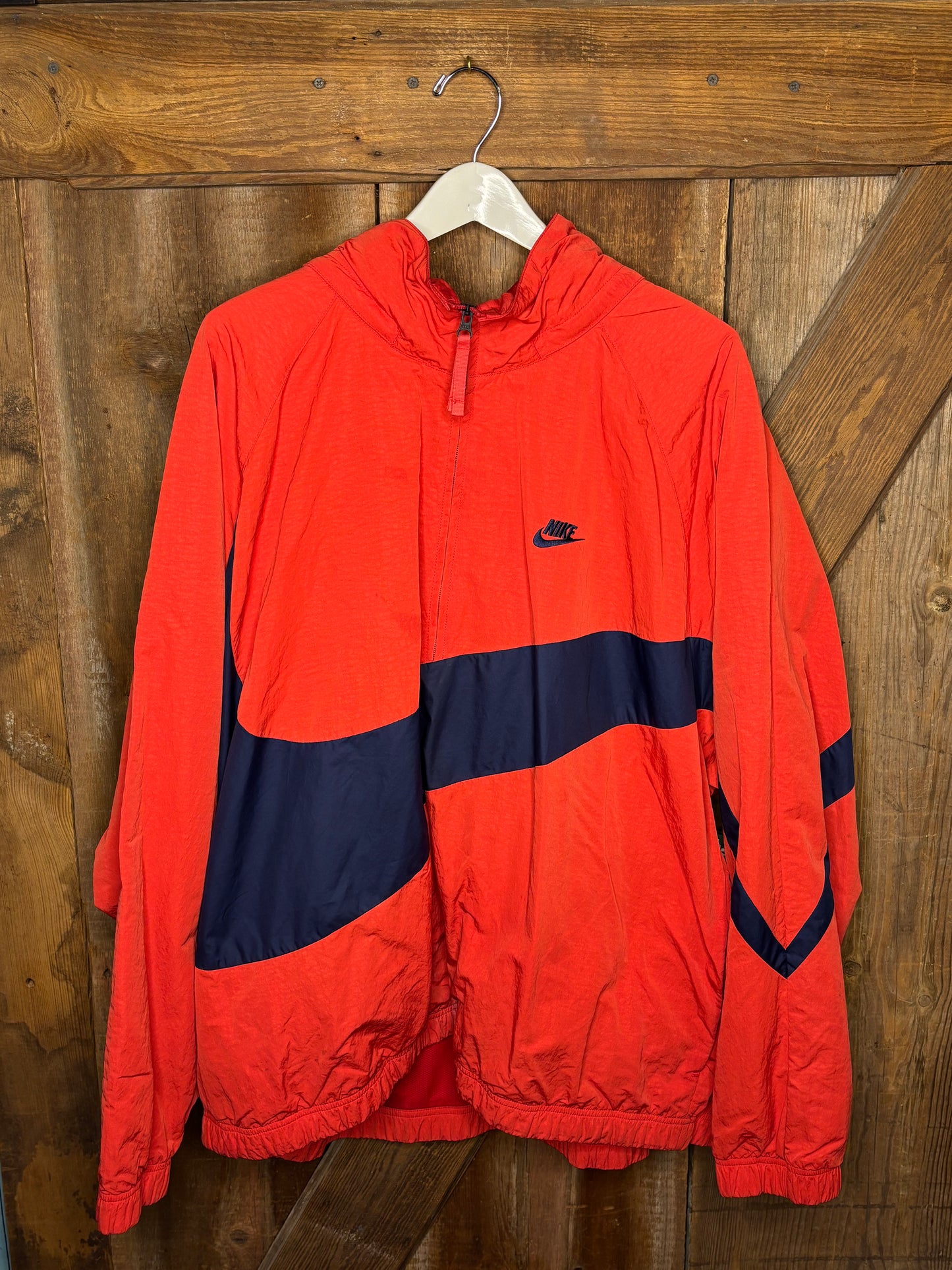 y2k Nike Windbreaker Blu/Red