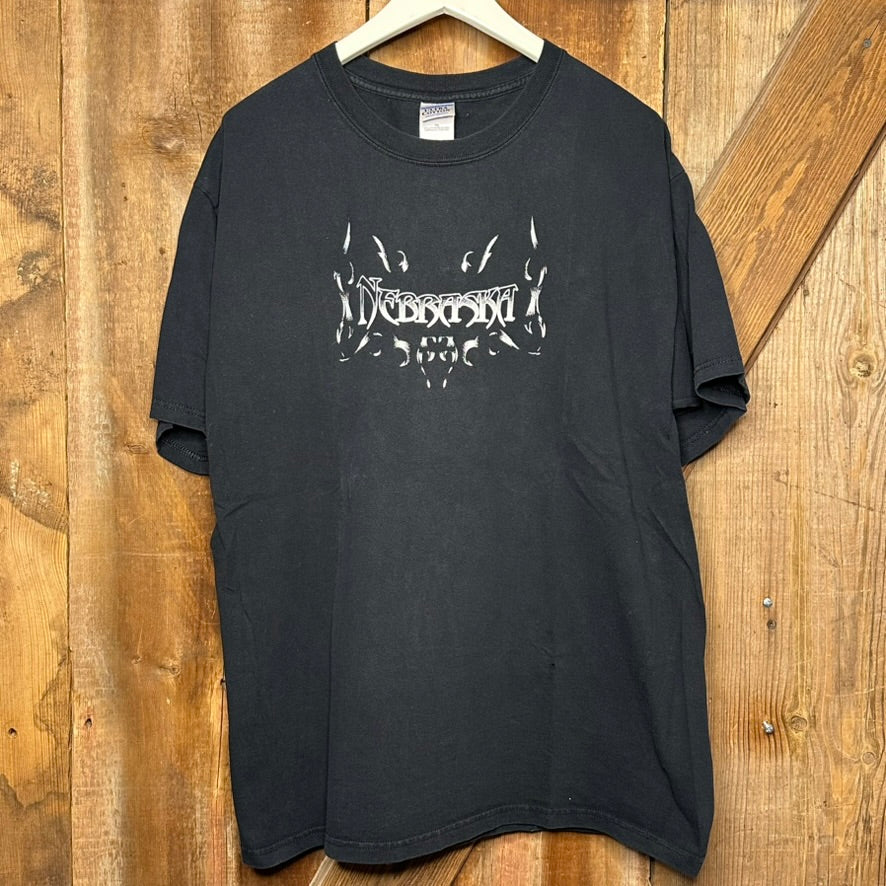 y2k Nebraska Metal Logo