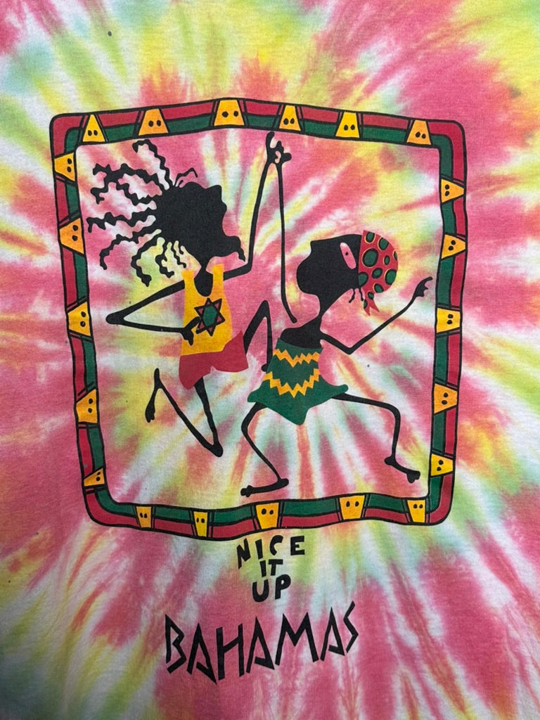 vtg Bahamas Nice It Up Tie Dye
