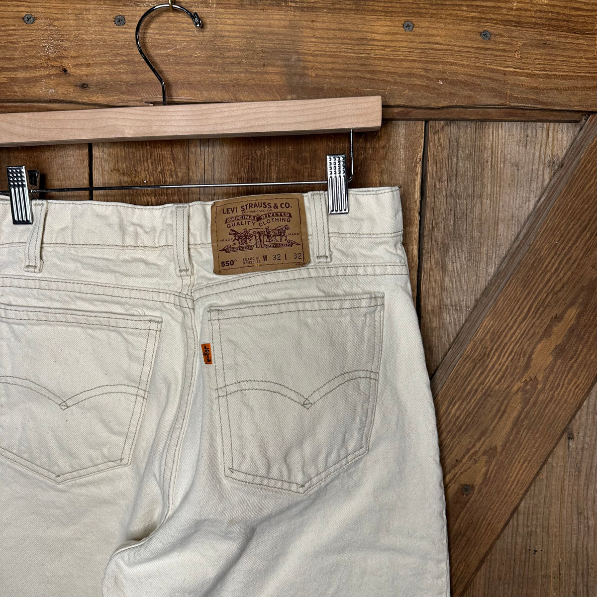90s Levi's 550 Bleach Wash