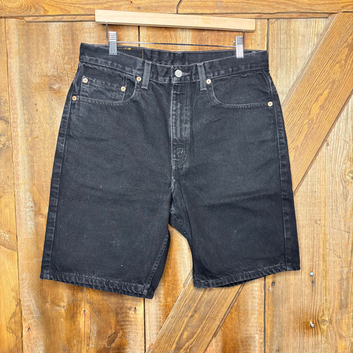 Levis Black Denim Jorts