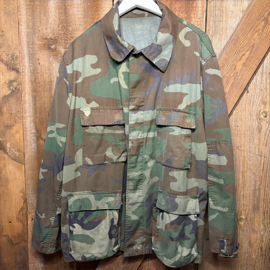 Vintage Camo Button Light Jacket