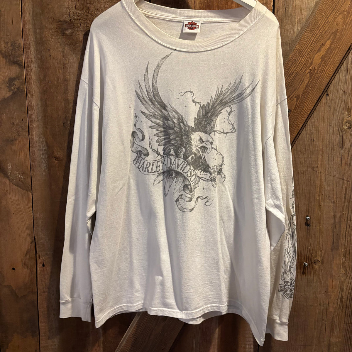 y2k Harley Davidson Eagle Sketch LS