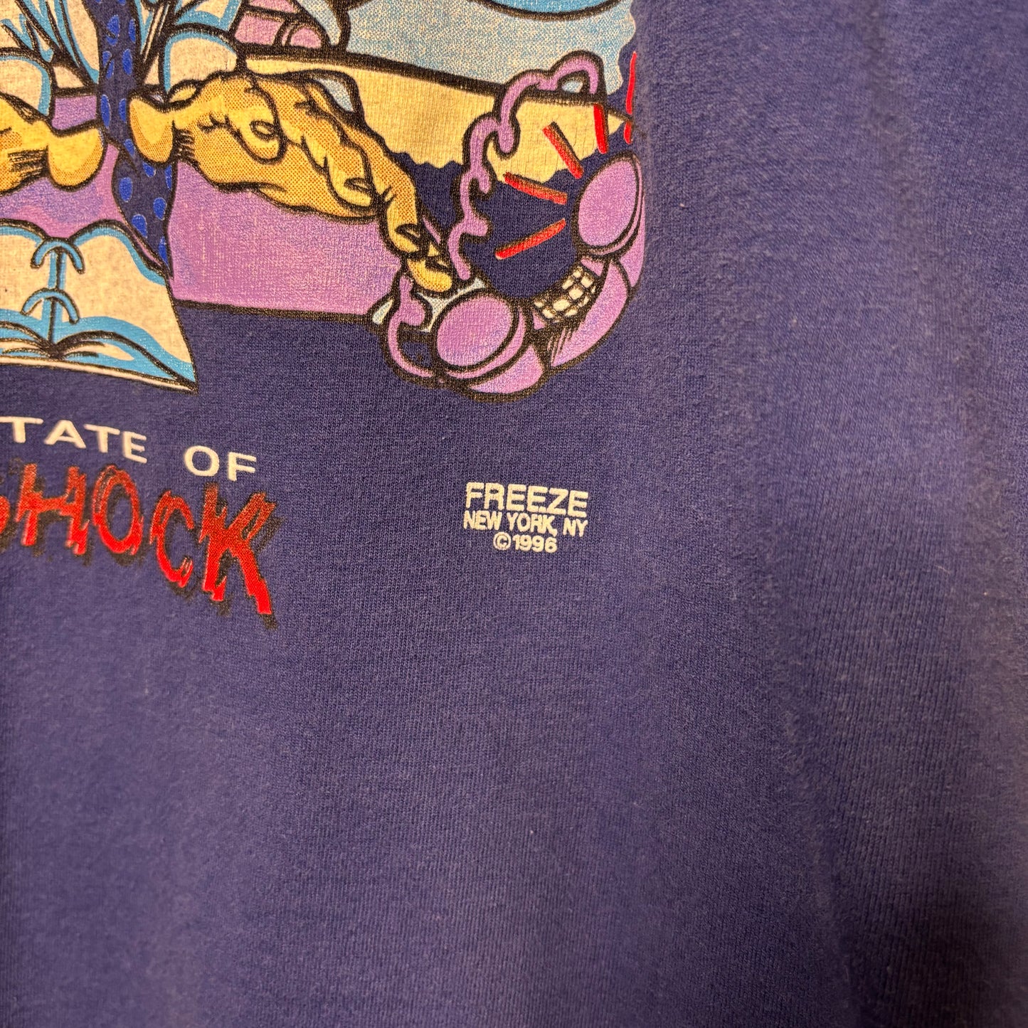 1996 State Of Shock Stresses Out Tee XL
