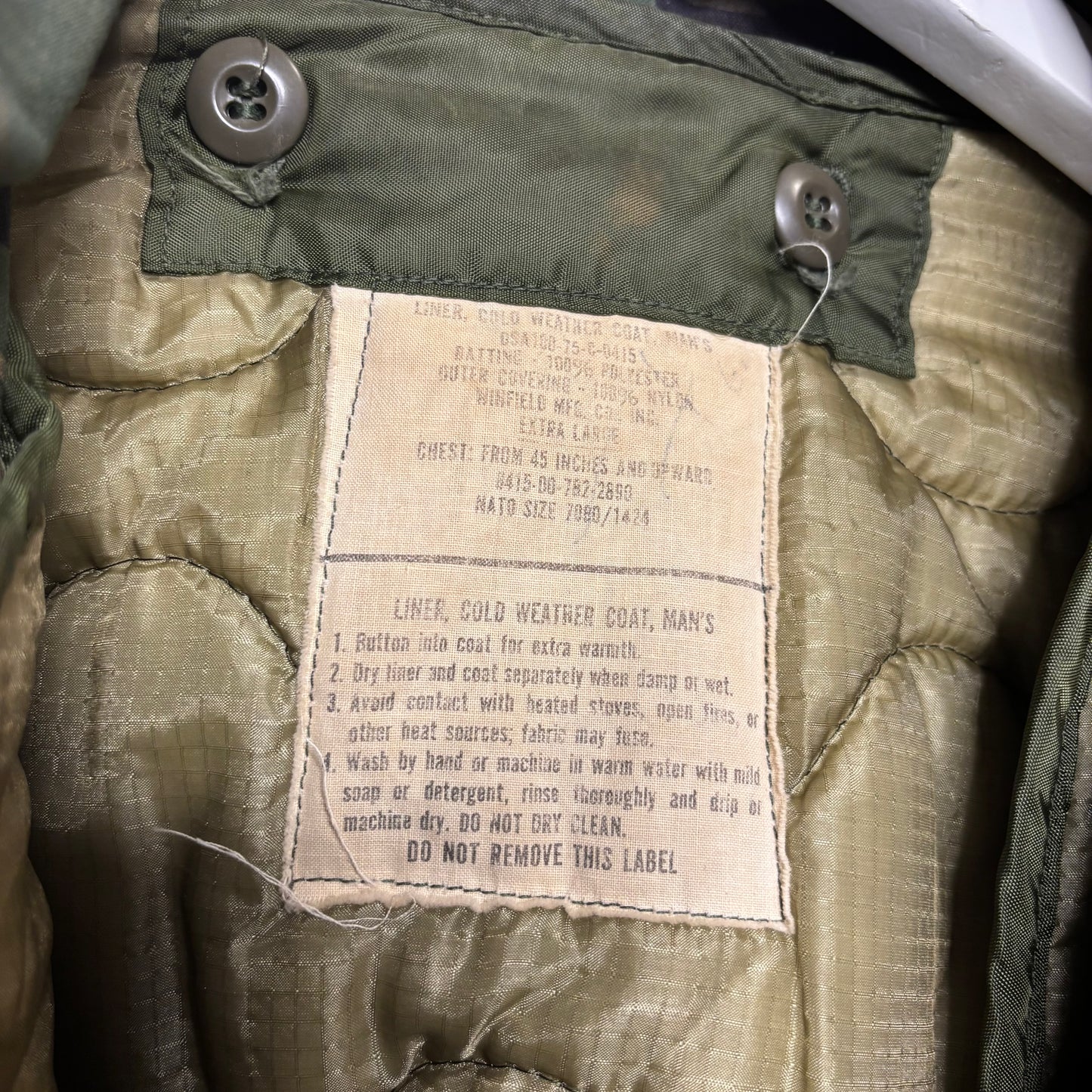 Vintage M-65 Woodland Camo Lined