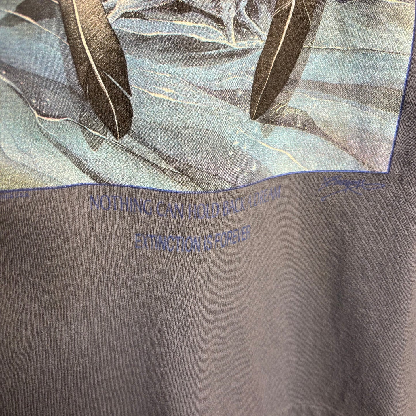 vtg Wolves Dreamcatcher Tee L