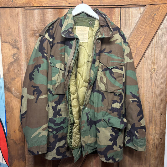 Vintage M-65 Woodland Camo Lined