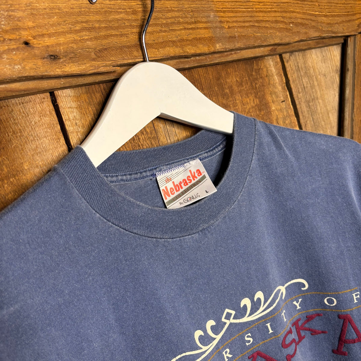 1990s Uni Nebraska Logo Puff Print