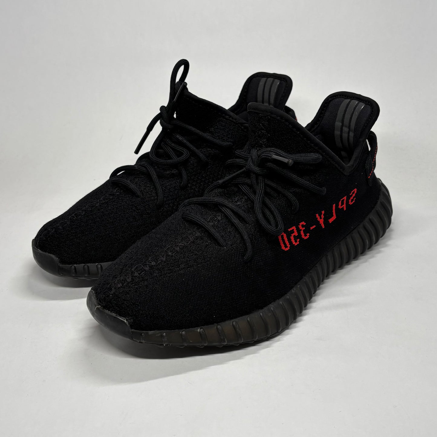 Yeezy 350 Black Red Used No Box