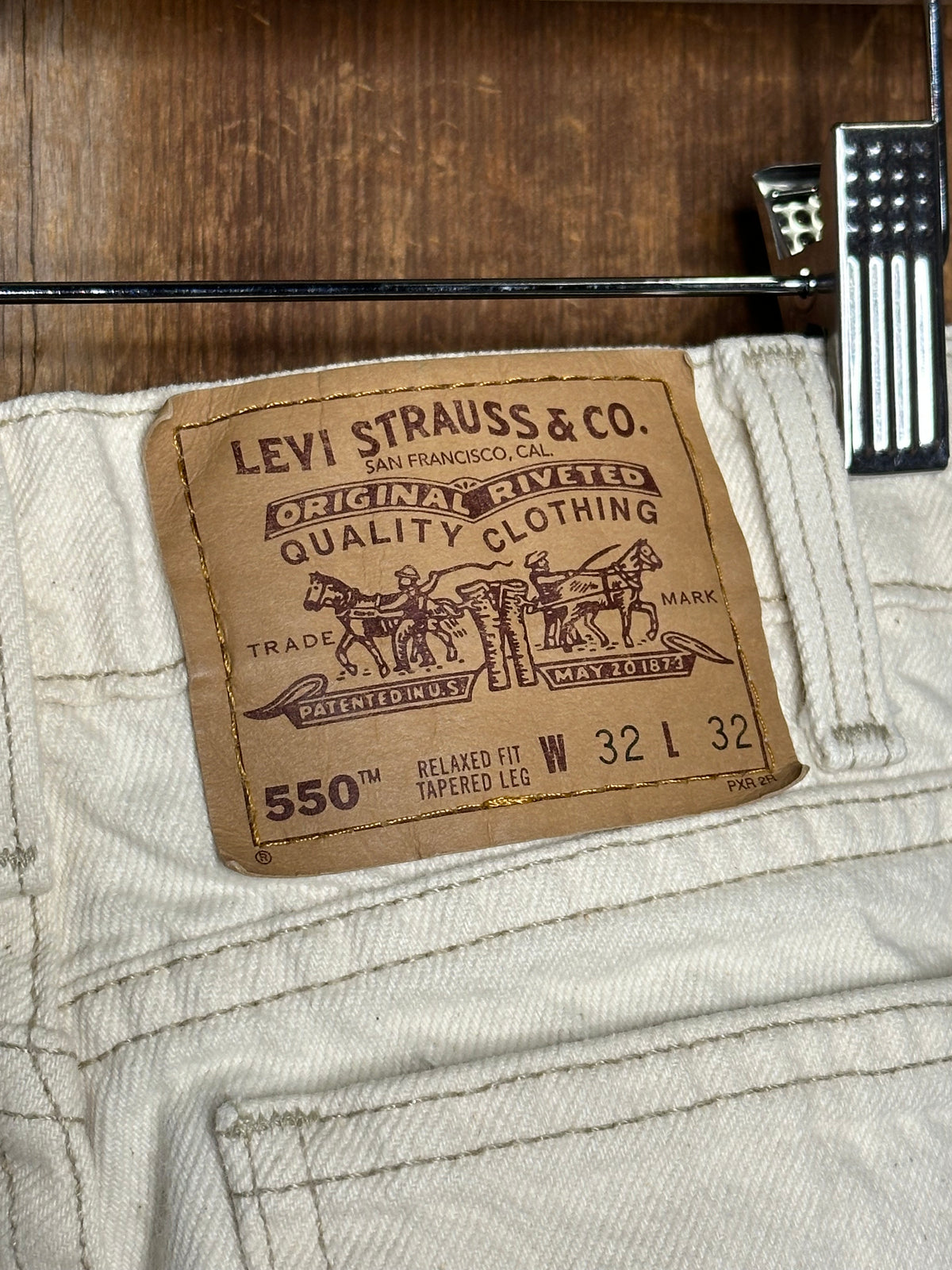 90s Levi's 550 Bleach Wash