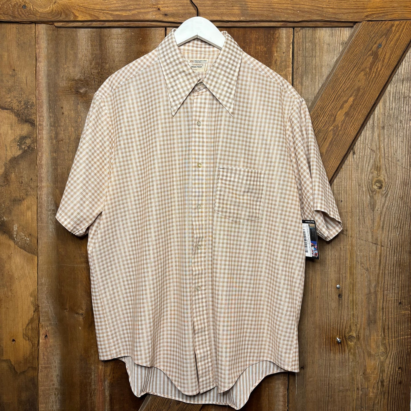 70s JCPenney Towncraft Gigham Shirt