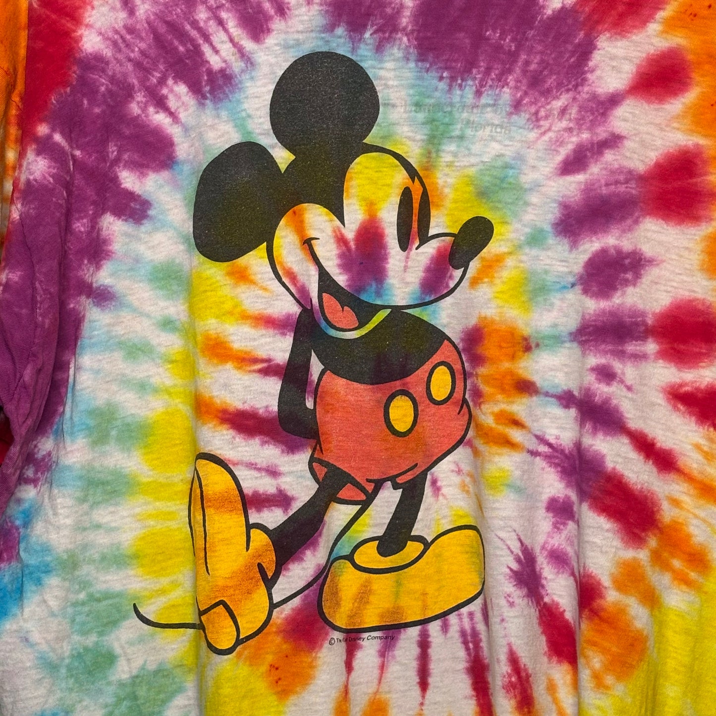 vtg Mickey Mouse Tie Dye