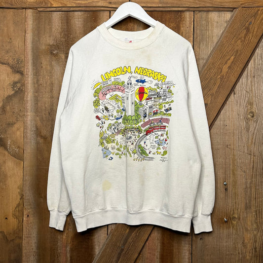 1988 Linclon Map Crewneck