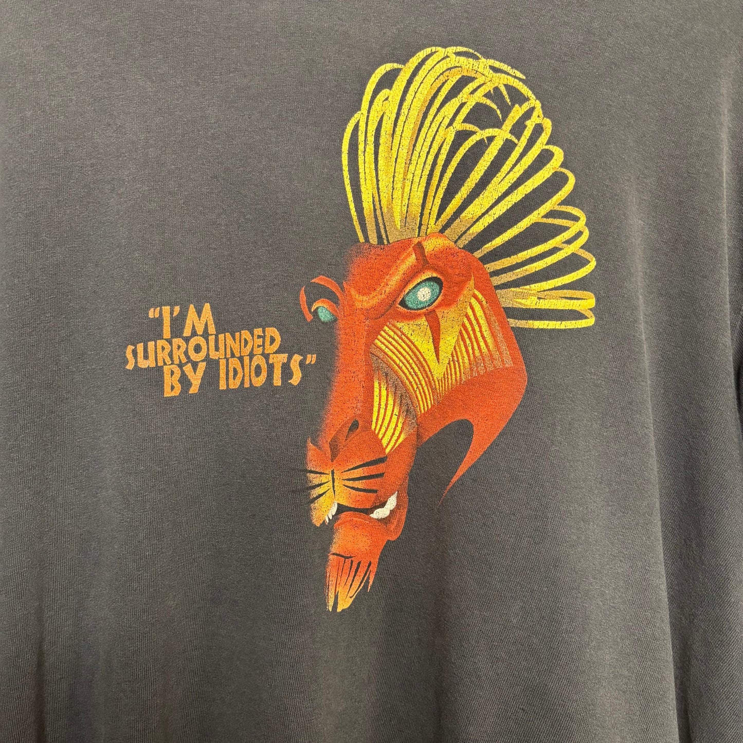 vtg Lion King Im Surrounded By Idiots Tee M