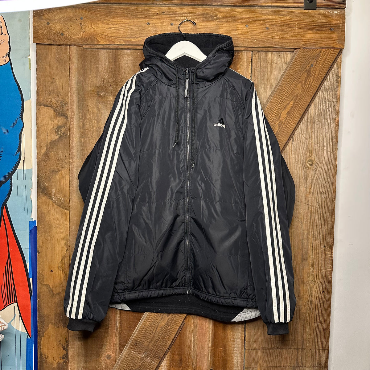 vtg Adidas Puffer Zip Up
