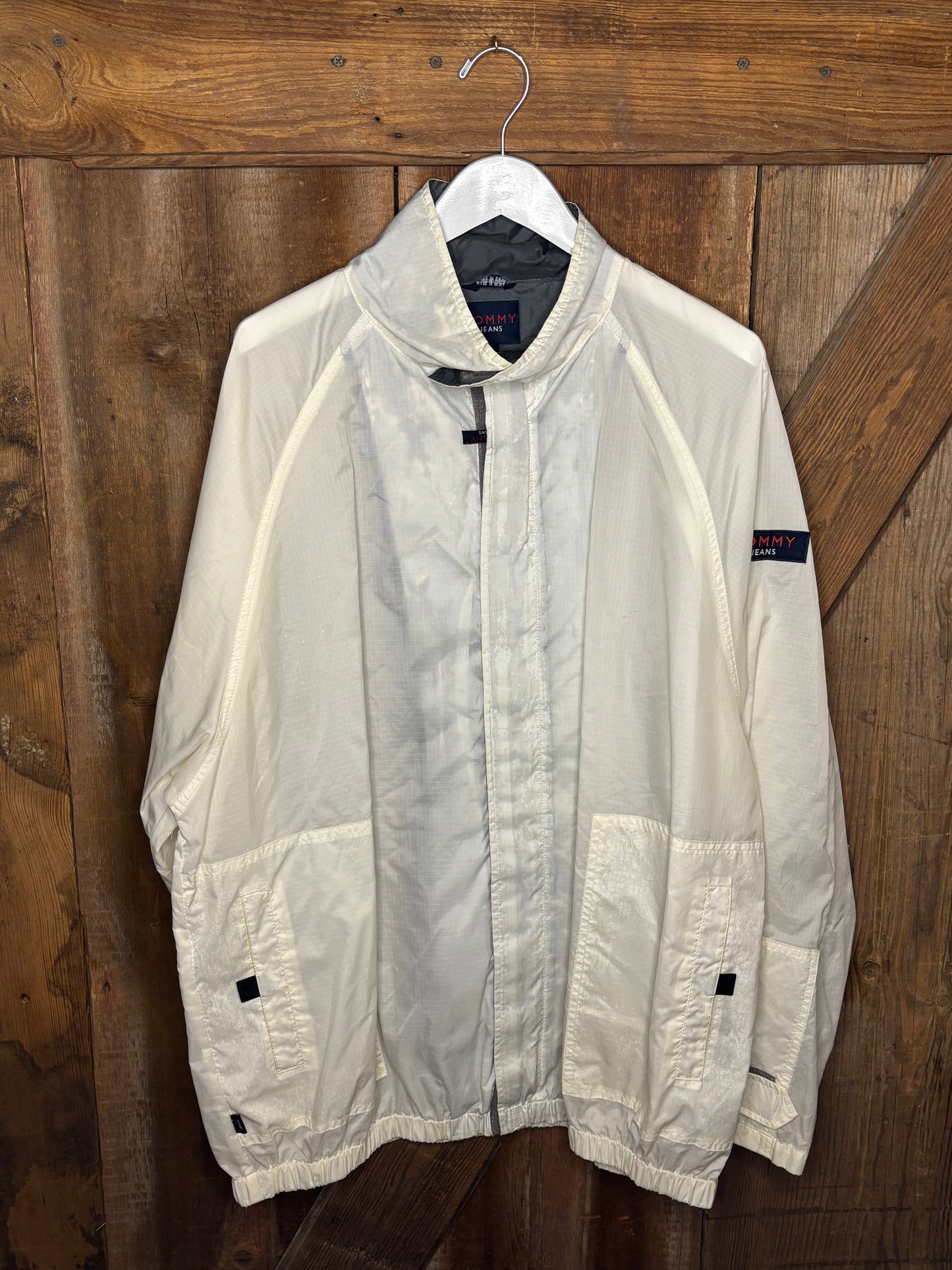 1990's Tommy Jeans White Windbreaker