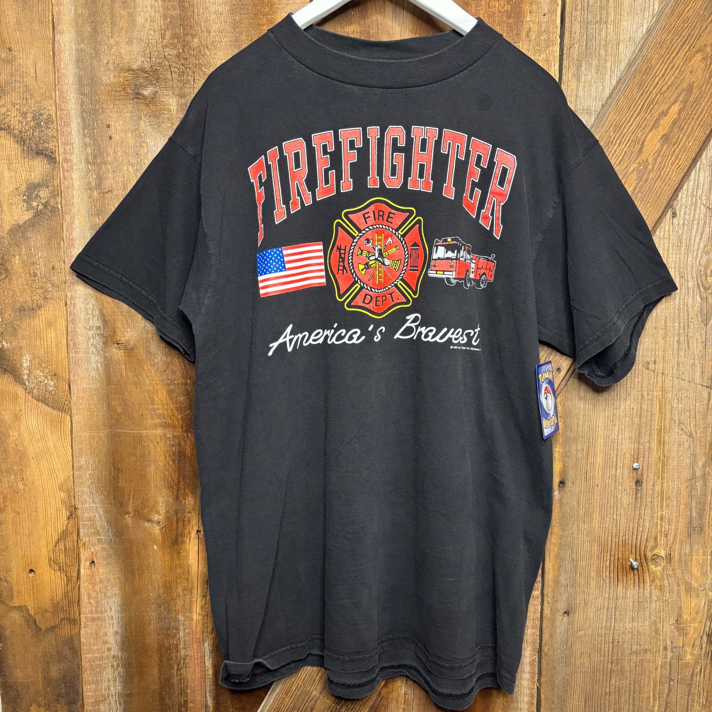 1995 Firefighter Americas Braves Tee XL