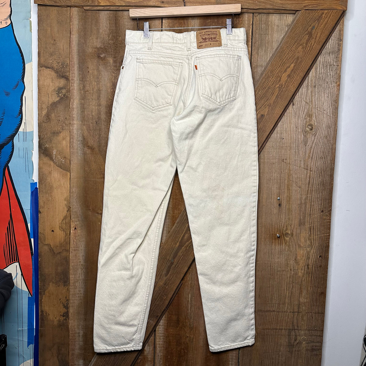 90s Levi's 550 Bleach Wash