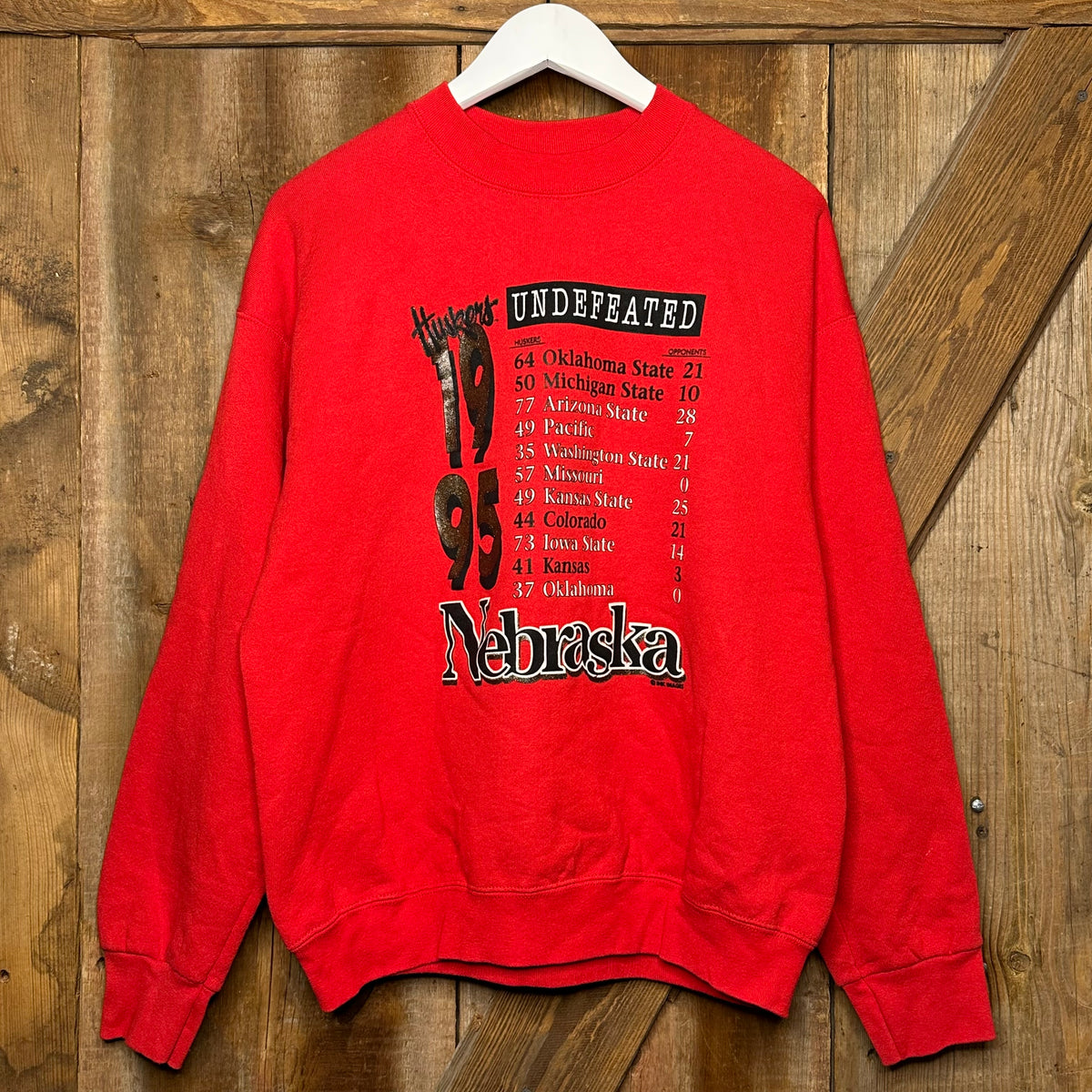 1995 Huskers Undefeated Crewneck