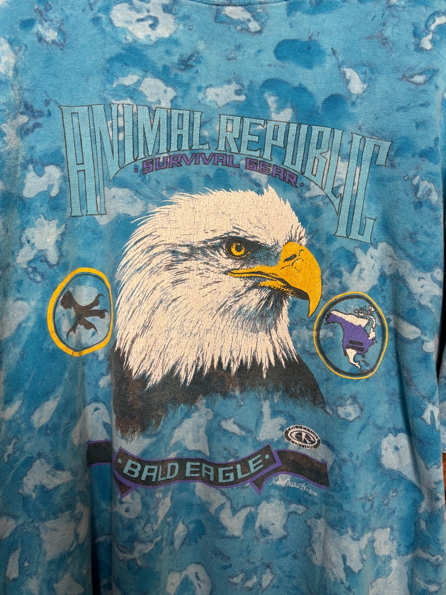 90’s American Rep. Bald Eagle tee