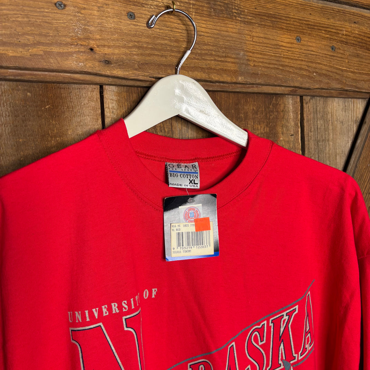 1990s Nebraska Glitter Print w/tags DS