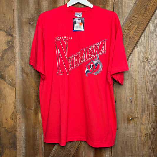1990s Nebraska Glitter Print w/tags DS