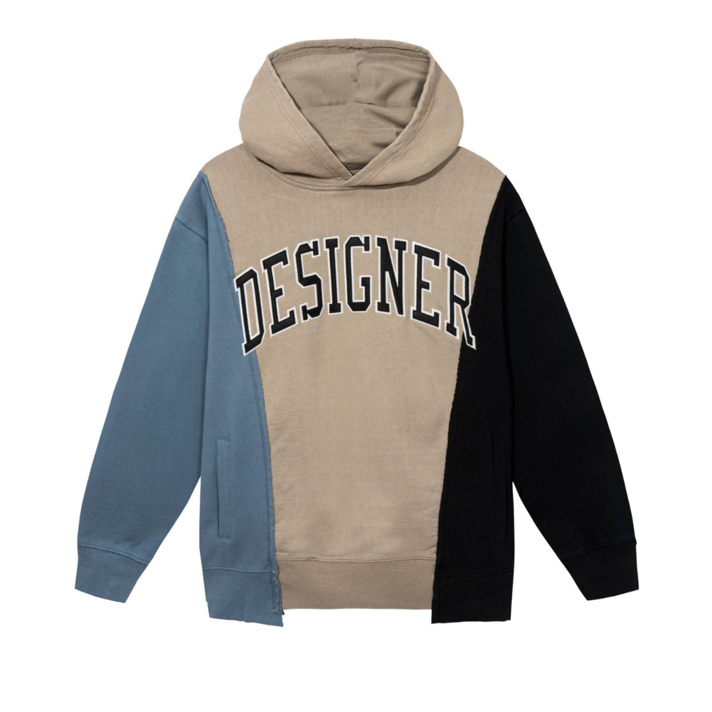 DESIGNER PANEL HOODIE WAVE